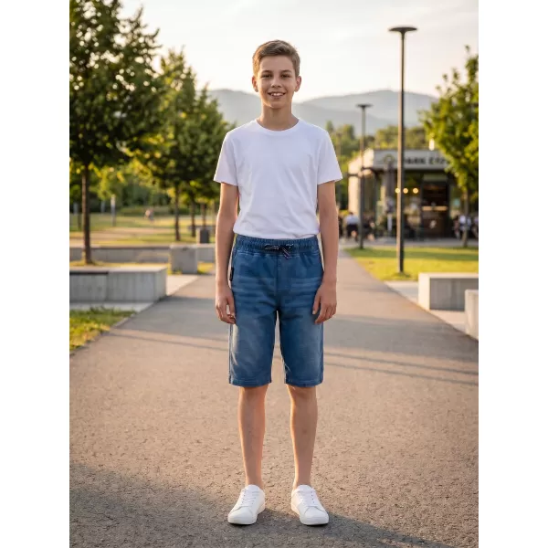  Chlapčenské šortky SAM 73 VICTOR BS 536 SVETLÁ DENIM 