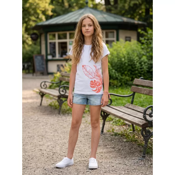  Dievčenské tričko s krátkym rukávom SAM 73 STEPHANIE GT 562 biela 
