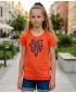 Dievčenské tričko s krátkym rukávom SAM 73 JAYLENE GT 565 SVETLO oranžová