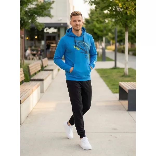  Pánska mikina ALTISPORT ALM017AL304 MODRÁ 
