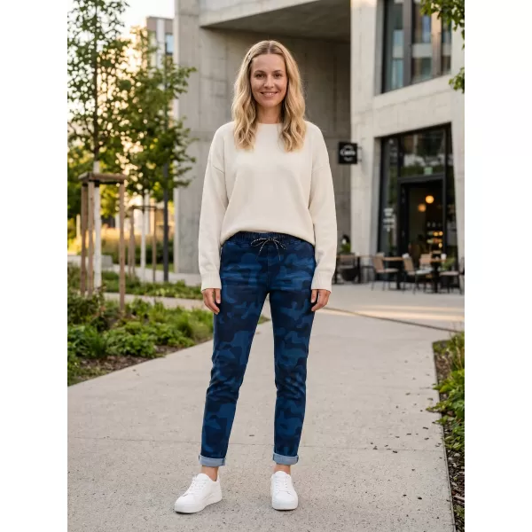  Dámske nohavice SAM 73 IVY WK 778 TMAVO modrá 
