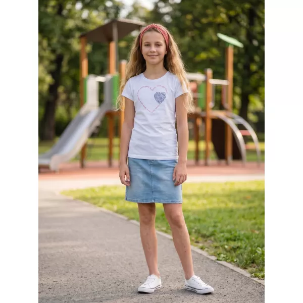  Dievčenské tričko s krátkym rukávom SAM 73 ALAINA GT 564 biela 