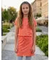 Dievčenské šaty SAM 73 WELO GZ 538 SVETLO oranžová