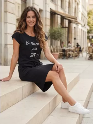 Dámske šaty SAM 73 NATALIE WZ 803 čierna