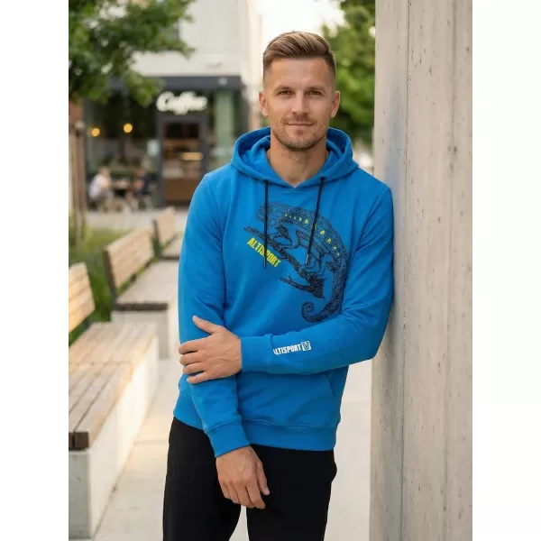  Pánska mikina ALTISPORT ALM017AL304 MODRÁ 