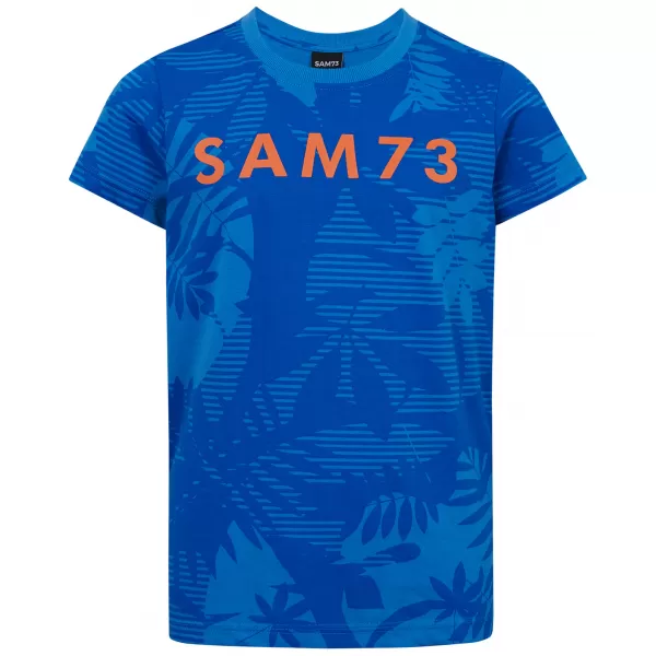  Chlapčenské tričko s krátkym rukávom SAM 73 THEODORE BT 563 JASNE modrá 