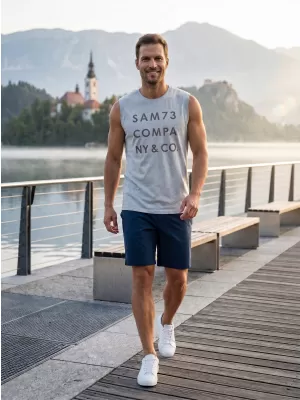 Pánske tielko SAM 73 EDGAR MT 787 SVETLO šedá