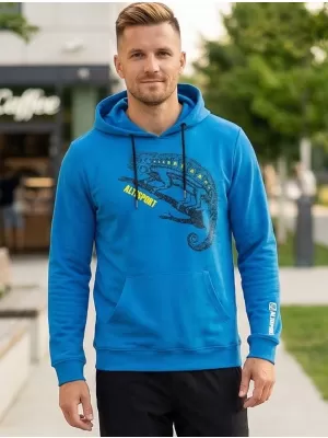 Pánska mikina ALTISPORT ALM017AL304 MODRÁ