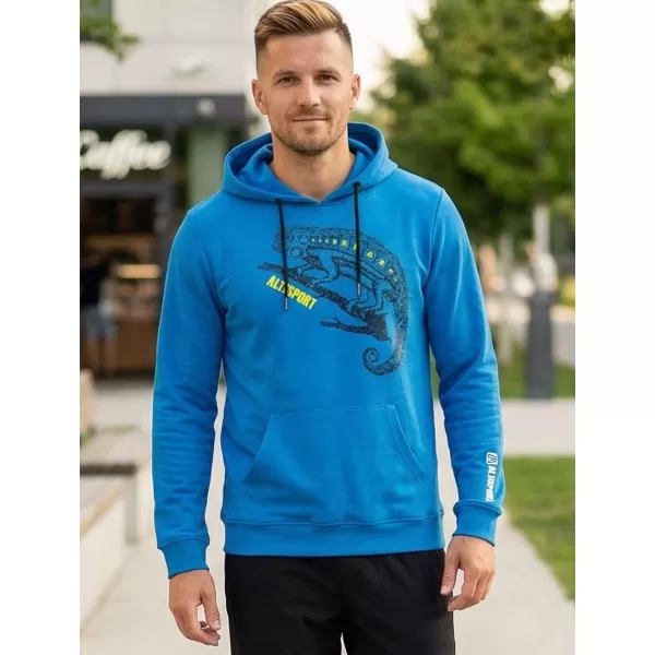  Pánska mikina ALTISPORT ALM017AL304 MODRÁ 