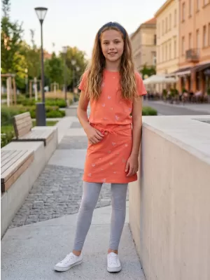 Dievčenské šaty SAM 73 WELO GZ 538 SVETLO oranžová