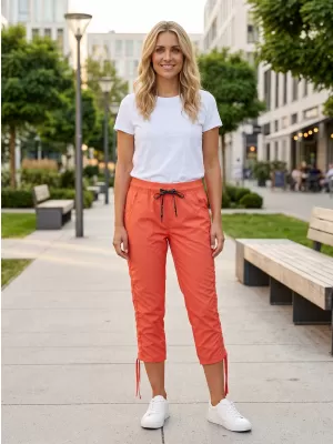 Dámske 3/4 nohavice SAM 73 CHERYL WS 772 SVETLO ORANŽOVÁ