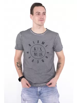 Pánske tričko KIXMI NADIR ŠEDÁ