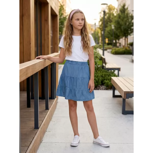  Dievčenské sukne SAM 73 NYLAH GZ 530 SVETLÁ DENIM 