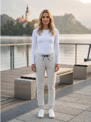 Dámske nohavice SAM 73 ANGELICA WK 777 SVETLO šedá