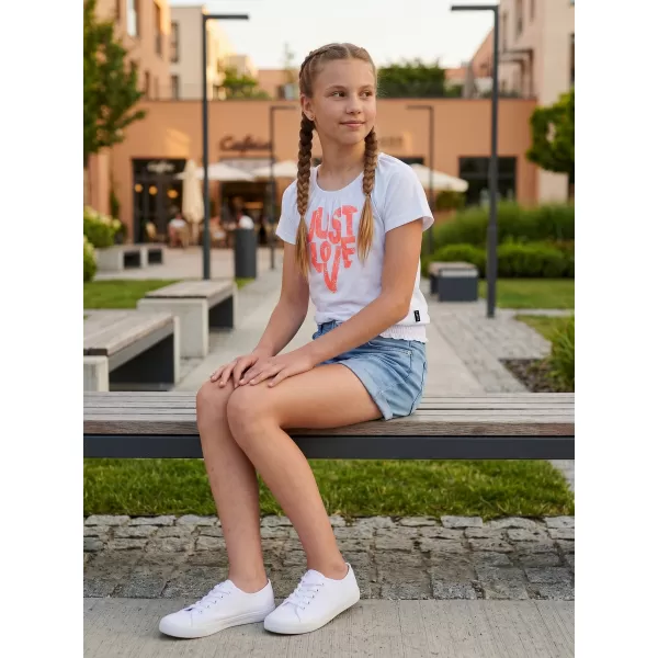  Dievčenské tričko s krátkym rukávom SAM 73 JAYLENE GT 565 biela 