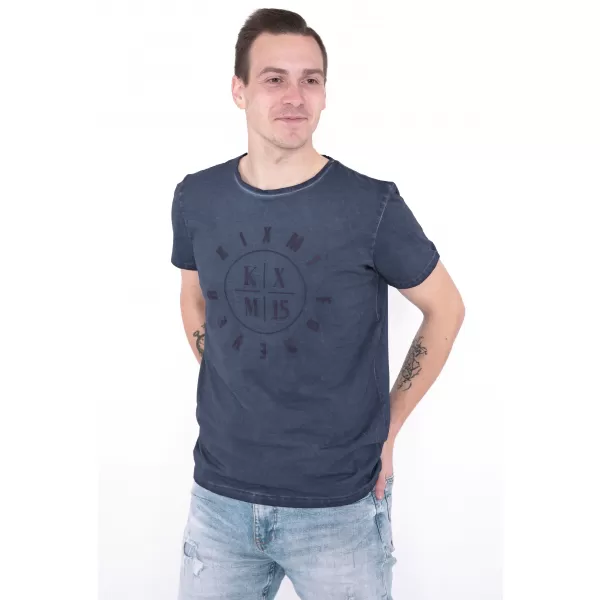  Pánske tričko KIXMI NADIR TMAVO MODRÁ 