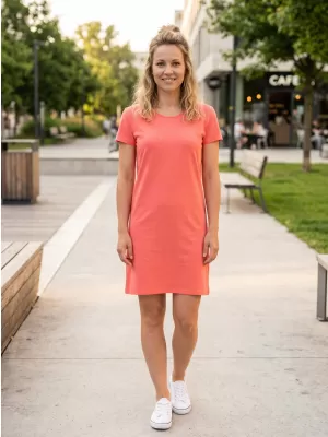 Dámske šaty SAM 73 KIRSTEN WZ 801 SVETLO oranžová