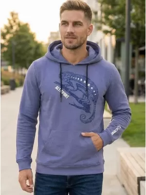 Pánska mikina ALTISPORT ALM017AL304 DENIM