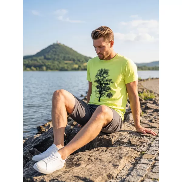  Pánske tričko s krátkym rukávom SAM 73 JAMES MT 790 SVETLO ŽLTÁ 