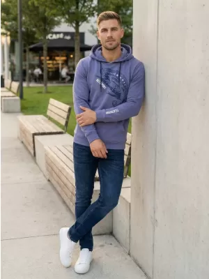 Pánska mikina ALTISPORT ALM017AL304 DENIM