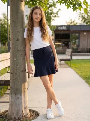 Dievčenské sukne SAM 73 ARIELLE GZ 534 TMAVO modrá