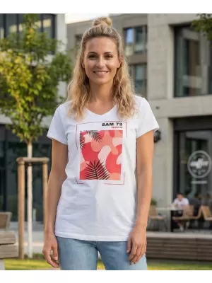 Dámske tričko s krátkym rukávom SAM 73 ILDA WT 855 biela