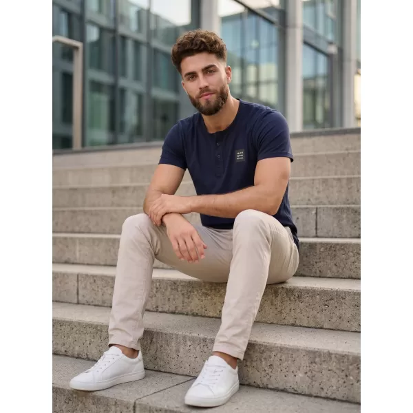  Pánske tričko s krátkym rukávom SAM 73 GIDEON MT 804 TMAVO modrá 