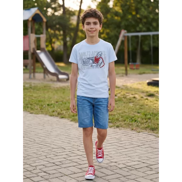  Chlapčenské tričko s krátkym rukávom SAM 73 PETER BT 562 biela 