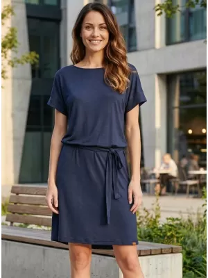 Dámske šaty SAM 73 ALINA WZ 807 TMAVO modrá