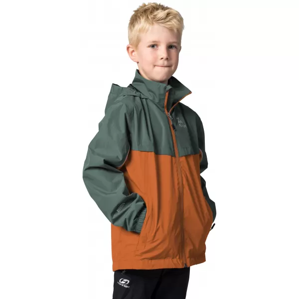  Detská bunda HANNAH BRONS JR II BALSAM GREEN/BURNT ORANGE 
