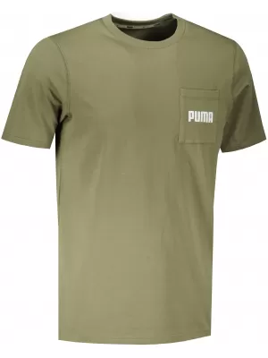 Pánske tričko PUMA MODERN BASIC POCKET TEE DARK GREEN MOS