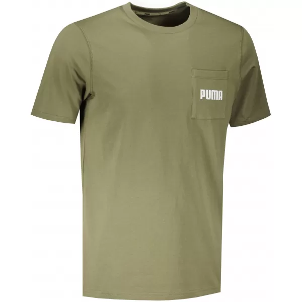  Pánske tričko PUMA MODERN BASIC POCKET TEE DARK GREEN MOS 