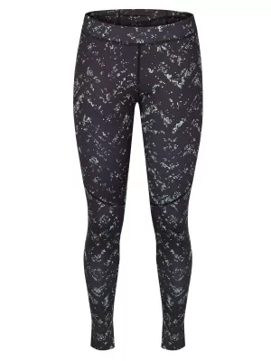 Dámske legíny HANNAH MONETY ANTHRACITE/GREEN