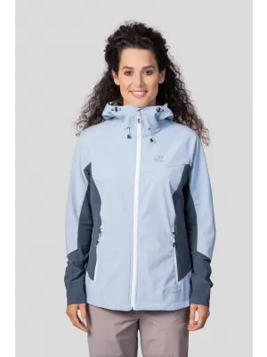 Dámska softshellová bunda HANNAH PULLA BLUE FOG/DARK SLATE