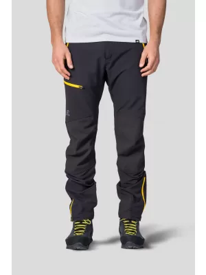 Pánske nohavice HANNAH CLAIM II ANTHRACITE/YELLOW