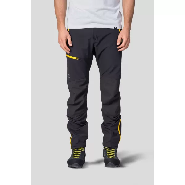  Pánske nohavice HANNAH CLAIM II ANTHRACITE/YELLOW 