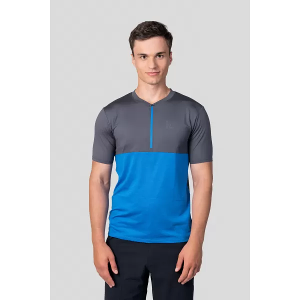  Pánske tričko HANNAH SANVI ASPHALT/FRENCH BLUE MEL 