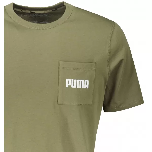  Pánske tričko PUMA MODERN BASIC POCKET TEE DARK GREEN MOS 