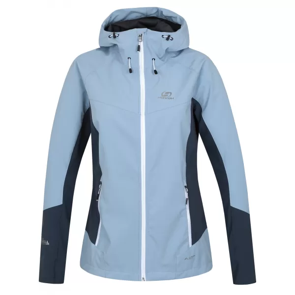  Dámska softshellová bunda HANNAH PULLA BLUE FOG/DARK SLATE 