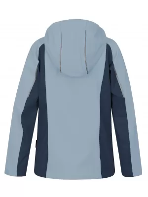 Dievčenská softshellová bunda HANNAH CAPRA JR BLUE FOG/INSIGNIA BLUE