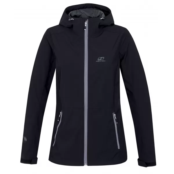  Dámska softshellová bunda HANNAH ZURY LITE ANTHRACITE/BLUE 