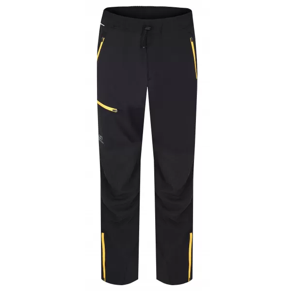  Pánske nohavice HANNAH CLAIM II ANTHRACITE/YELLOW 
