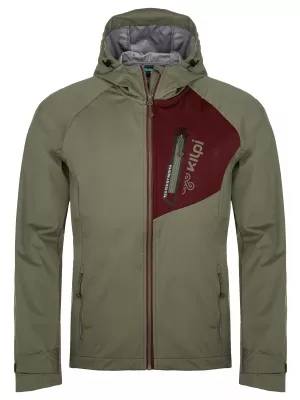 Pánska softshellová bunda KILPI BELTRA-M RM0103KI KHAKI