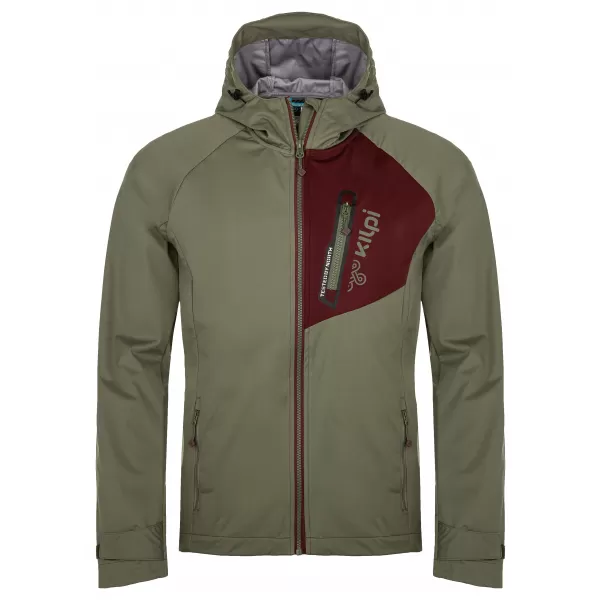  Pánska softshellová bunda KILPI BELTRA-M RM0103KI KHAKI 