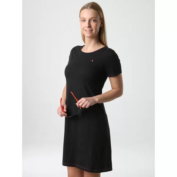  Dámske šaty LOAP BULMA ČIERNA/RUŽOVÁ 