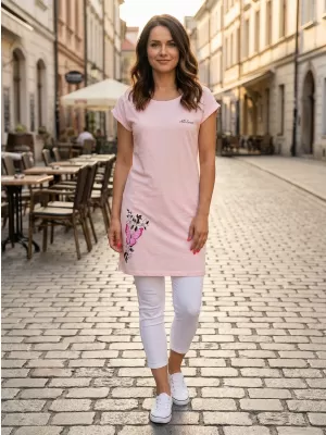 Dámske dlhé tričko ALTISPORT CARRYOVER ALW137K388 RUŽOVÁ