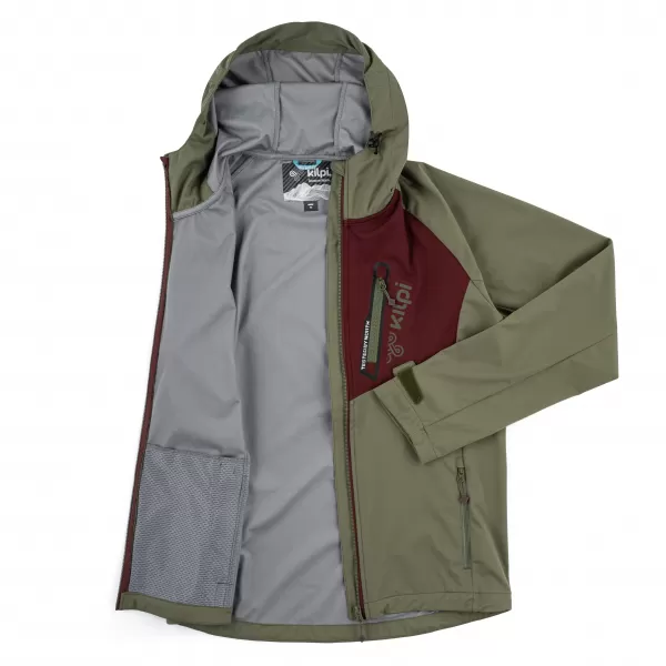  Pánska softshellová bunda KILPI BELTRA-M RM0103KI KHAKI 