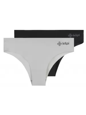 Dámske nohavičky 2pack KILPI 2P NELIA-W RL0222KI SVETLO ŠEDÁ/ČIERNA