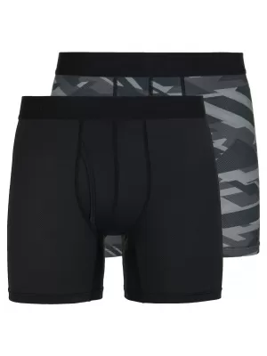 Pánske boxerky 2pack KILPI 2P NETT-M RM0214KI ČIERNA / ŠEDÁ