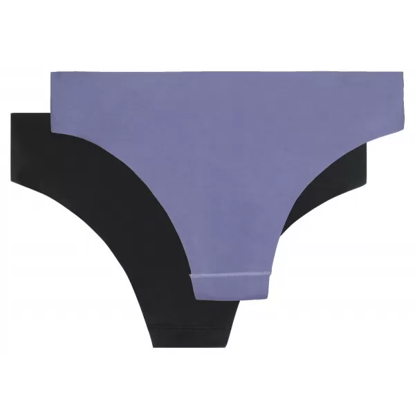  Dámske nohavičky 2pack KILPI 2P NELIA-W RL0222KI ČIERNA / TMAVO MODRÁ 